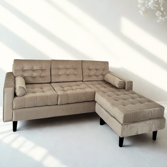 Sofá Seccional Italia Abotonado