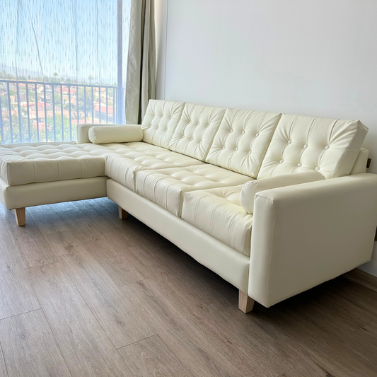 Sofá Seccional Italia Abotonado